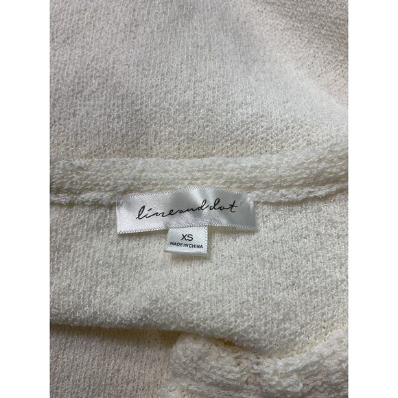 Line & Dot 'Corey' White Ponte Sweater Size XS - Picture 4 of 5